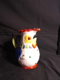 Vintage Hand painted Japan Chicken Pitcher