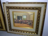 Framed Print on Board-The School Room