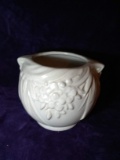 Antique Pottery Planter with Flower and Leaf Motif   McCoy?