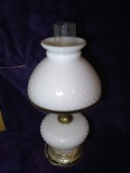 Vintage Milkglass Hobnail Lamp