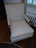 Mahogany Upholstered Armchair