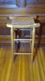 Split Oak Bar Stool