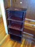 Antique Mahogany Bookshelf with Turned Spindles