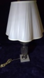 Vintage Crystal Lamp with Marble Base