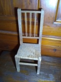 Split Oak Spindle Back Doll Chair