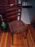 Woven Bottom Ladder Back Chair