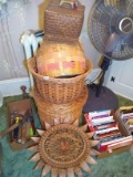 BL-Wicker Hamper and Assorted Baskets