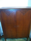 Upstairs - Antique Mahogany Wardrobe on Legs