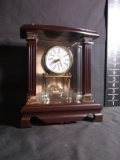 Upstairs -Upstairs - Contemporary Mahogany Mantel Clock - Quartz