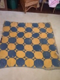 Upstairs - Antique Southern Quilt - Blue Designs