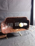 Upstairs - Antique Plastic Headboard Reading Light - Brown