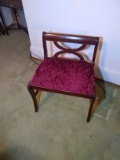 Upstairs -Antique Mahogany Vanity Bench