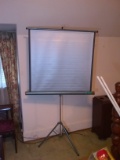 Upstairs -Vintage Radiant Super Elite II Projector Screen