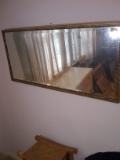 Upstairs -Antique Gold Gild Beveled Framed Mirror