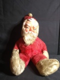 Upstairs -Antique Plush Music Box Santa