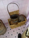 Upstairs -BL-Square Wicker Baskets with Assorted Baskets
