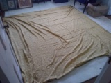 Upstairs -BL-Vintage 1970s Gold Bedspread