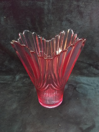 Vintage Fenton Cranberry Vase