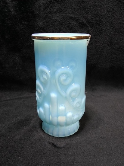 Avon Opalescent Gold Rim Vase