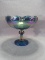 vintage Carnival Glass Irridescent Compote