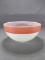 Vintage Pink Rim Ovenware Mixing Bowl