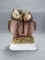 Ceramic Sweetheart Owls Music Box by Gorham