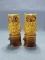 Pair of MCM Ceramic Owl Salt and Pepper Shakers Japan