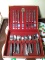 Stainless Steel Flatware Set in Wooden  Case