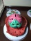 Novelty Strawberry Piggy Bank and Underplate