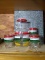Vintage MCM Juice Bottle with 5 Glasses
