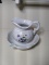 Novelty Pitcher and Underplate violets