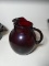 Vintage Ruby Red Pitcher