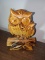 Handcarved and Wood Burned Owl Figure