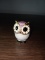 Porcelain and Enameled Pillbox - Owl