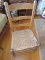 Wooden Ladder Back Cahir with Woven Seat
