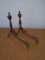 Pair of Brass Fire Dogs