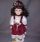 Porcealin Doll Girl with Fancy Dress