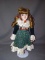 Porcelain Doll, Girl with Green Dress