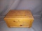 Custom Pine Storage Box with Wood Burned Owl Figures