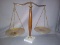 Vintage MCM Marble Base Scale of Justice