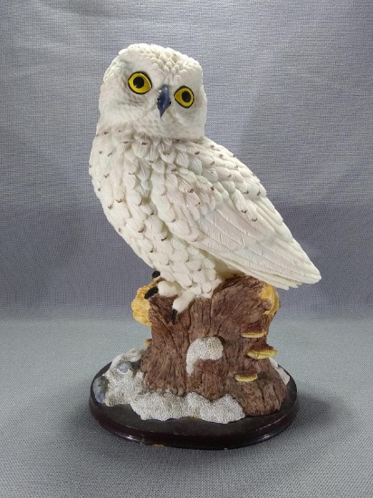 Ceramic Snowy Owl Figure
