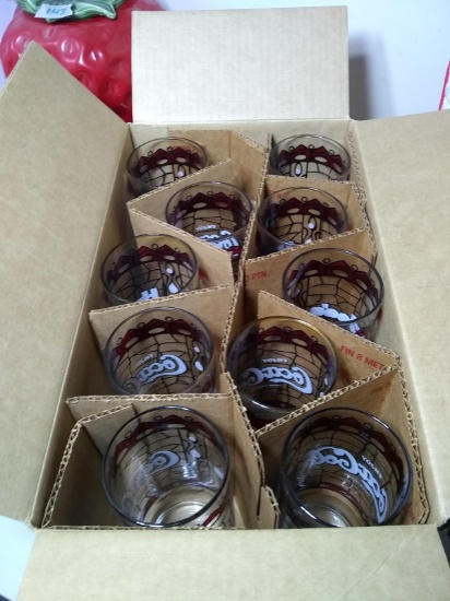 Collection of 10 Coca Cola Hardees Glasses