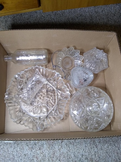 BL-  assorted Clear Glassware