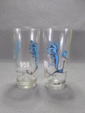 Collection of 2 Pepsi Collector Glasses Roadrunner