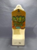 Novelty wooden Hanging Shelf with Frog Decor