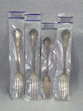 (4) Wallace Sterling Silver Forks (times the money)