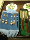 Wooden Handled Knife Set with Box