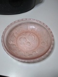 Vintage Pink Depression Cherries Dish