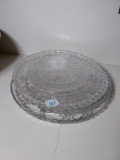 Collection of 4 Glass Serving Tray EAPG
