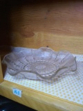 Vintage Oyster and Pearl Ruffled Edge Dish